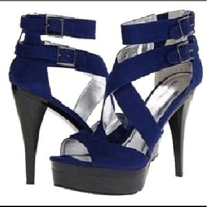 💙 Sexy Royal Blue Michael Antonio Heels 💙